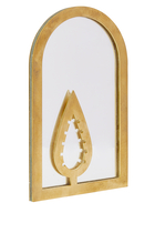 Cedar Design Brass Plated Mirror